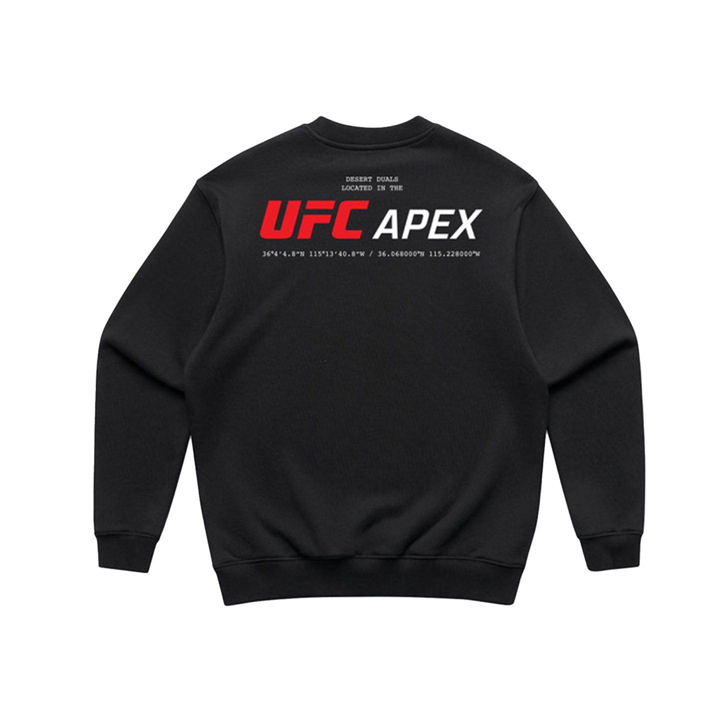 DD x UFC APEX BLACK CREWNECK